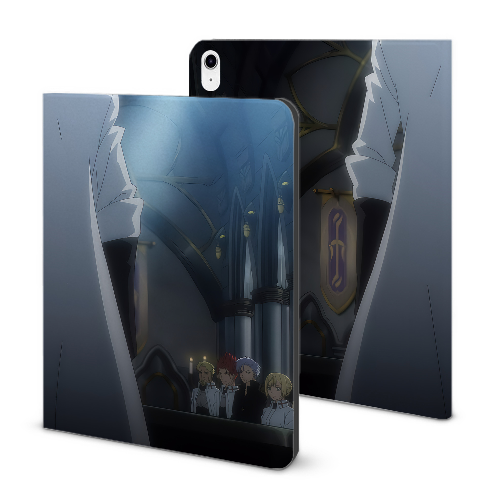 （画像用） 転スラ Regarding Reincarnated to Slime IPad ケース ブック型 PUレザー TPU 耐衝撃 軽量 薄型 ペン収納なし 全面保護 IPad 各モデル対応